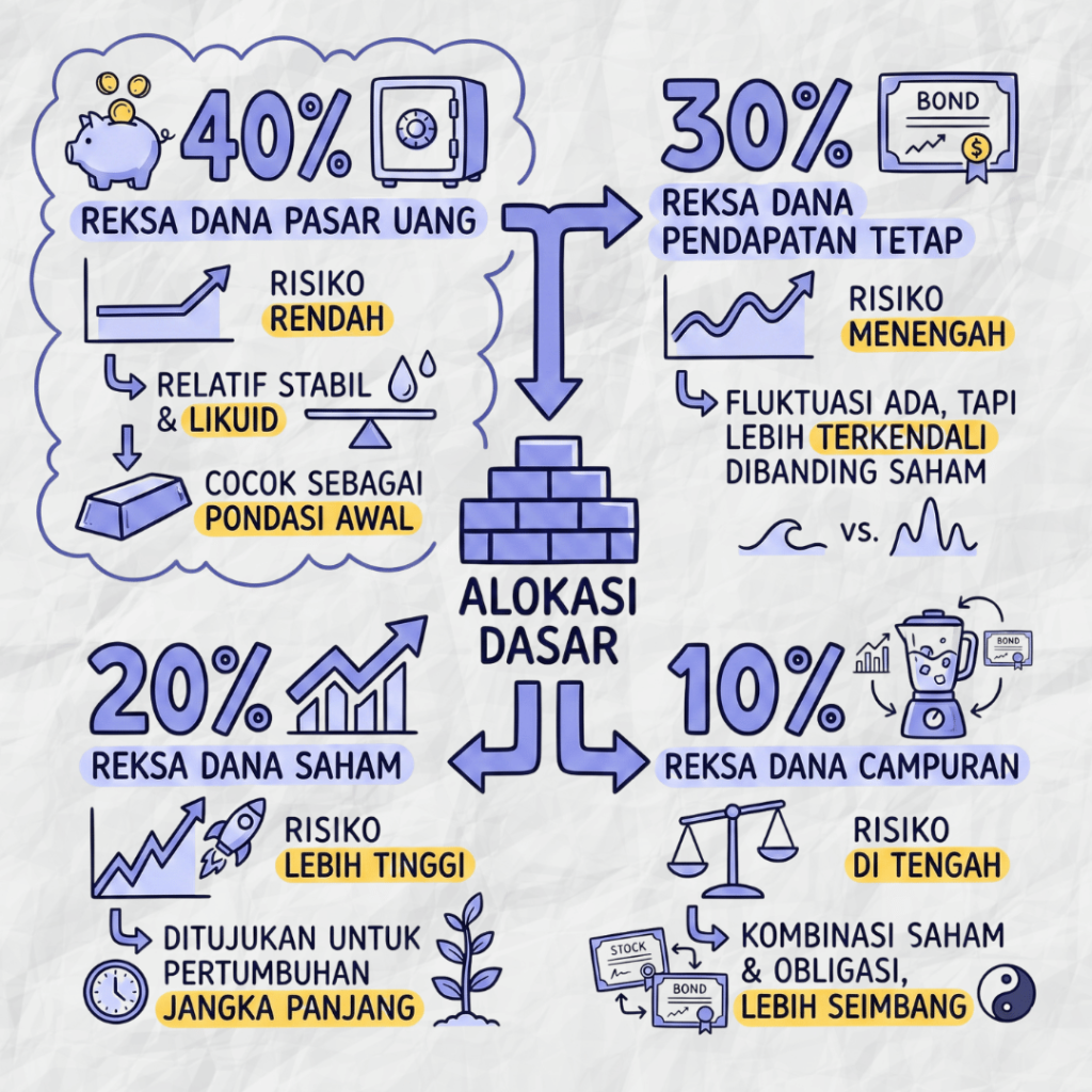 Struktur Investasi Sederhana 40–30–20–10 1755
